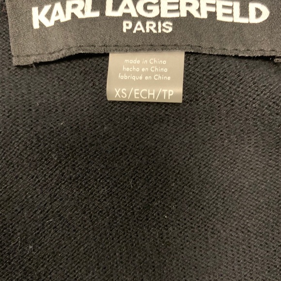 KARL LAGERFELD - Black crop vest XS - Picture 2 of 3